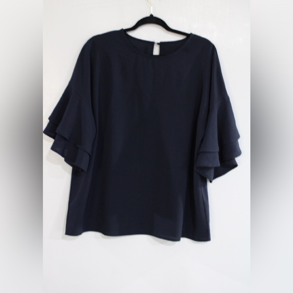 Women’s Blouse Color:Navy Blue Size:XL